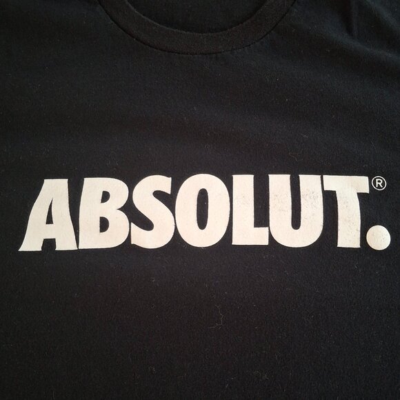 T Shirt Absolut Vodka Promo Advertising Next Level Apparel Adult Size L Large - Picture 1 of 5